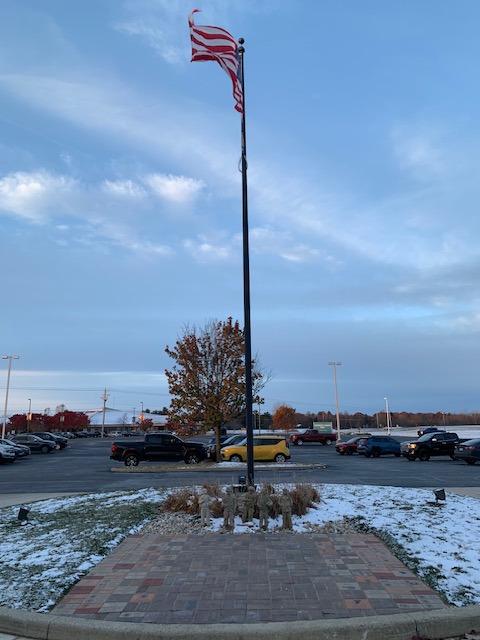 Additional bricks dedicated during service on Veterans Day!